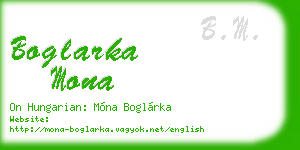 boglarka mona business card